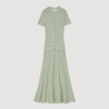 Vert Amande Knit Maxi Dress