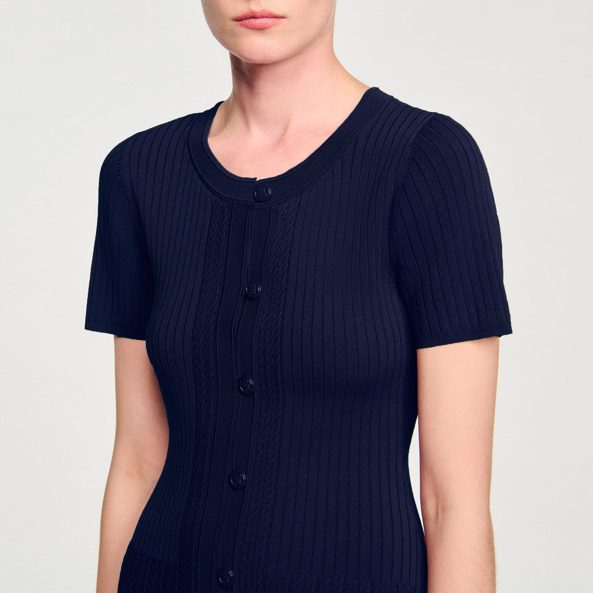 Milla Knit Maxi Dress Navy Blue