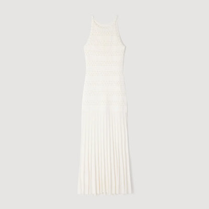 Milana Beaded Dress Ecru