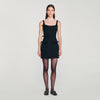 Alessia Short Dress With Bows Black