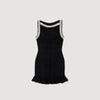 Divina Short Beaded Dress Black