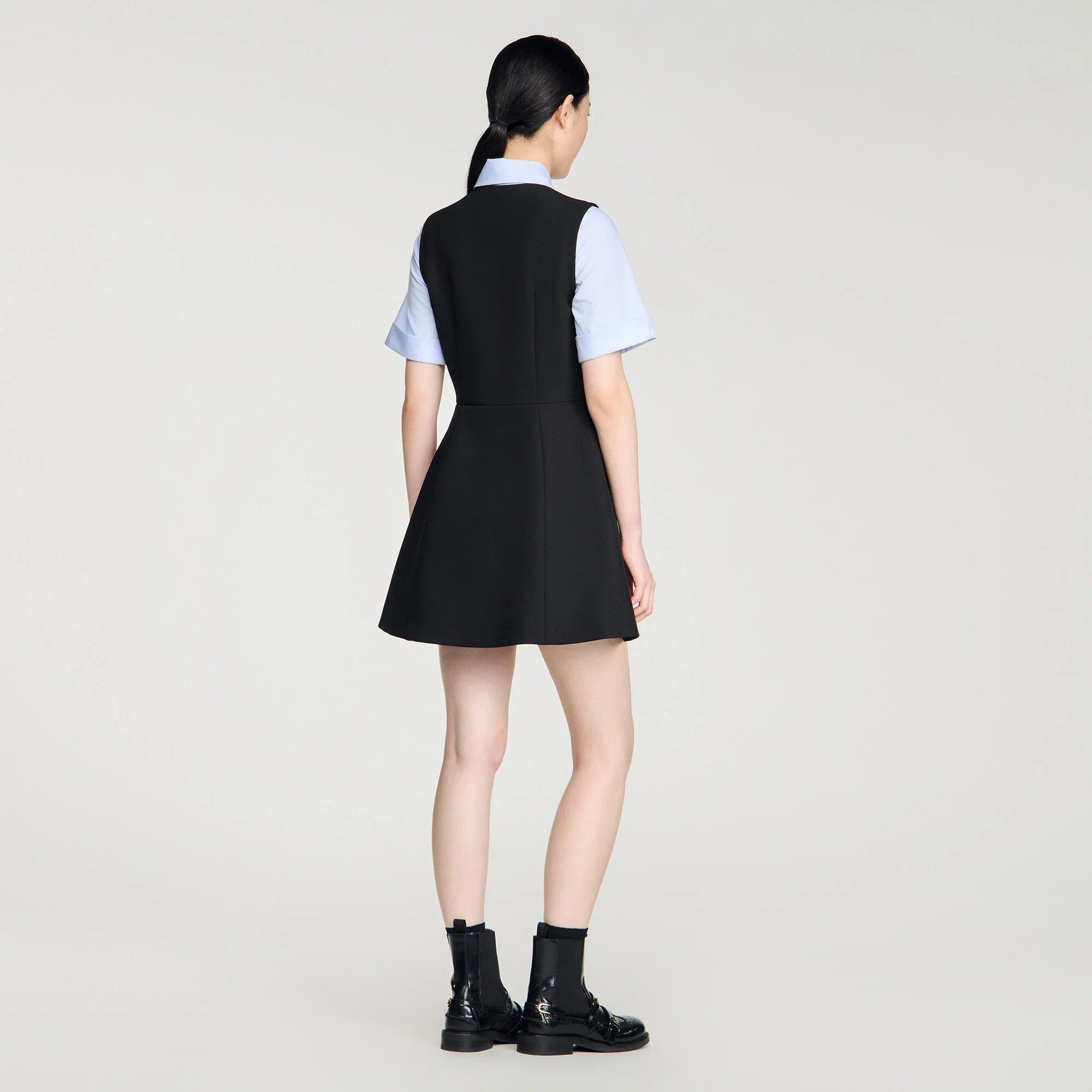Ada 2-In-1 Short Dress Black