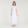Levana Beaded Knit Maxi Dress White