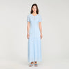 Levana Beaded Knit Maxi Dress Sky Blue