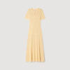 Diane Rhinestone Knit Maxi Dress Gold