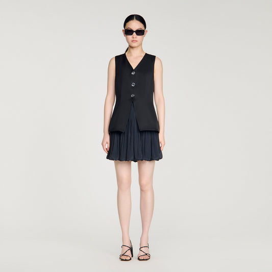 Nilda Short Bubble Dress Black