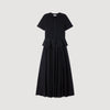 Judith Peplum Knit Maxi Dress Black
