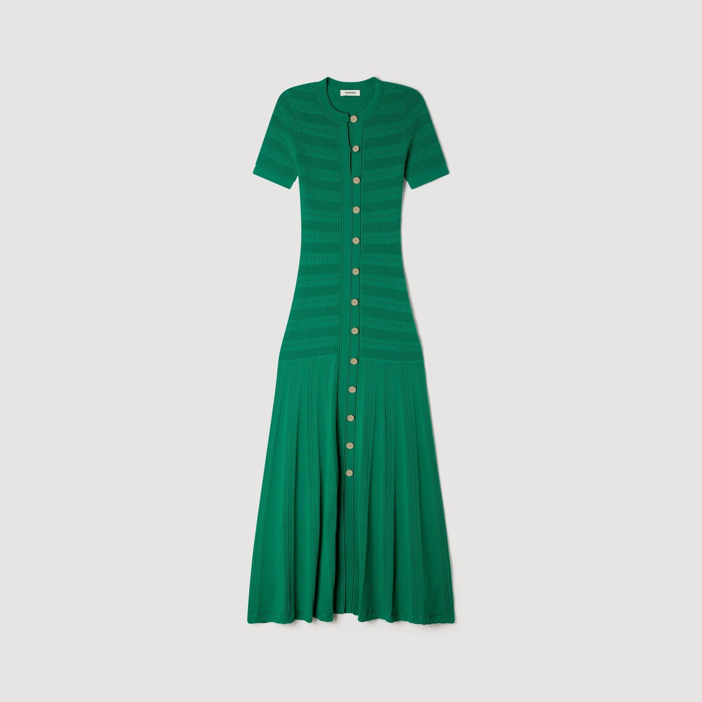 Milona Knit Maxi Dress EMEURAUDE GREEN