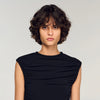 Azalea Draped Maxi Dress Black