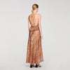 Vanellia Bandana-Print Maxi Dress Brown / Black
