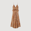 Vanellia Bandana-Print Maxi Dress Brown / Black