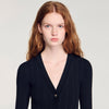 Narya Knit Maxi Dress With Ruffle Black