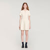 Gisele Pointelle Knit Short Dress ECRU