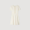 Gisele Pointelle Knit Short Dress ECRU