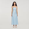 Cinderella Satin-Effect Maxi Dress Blue Sky
