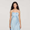 Cinderella Satin-Effect Maxi Dress Blue Sky