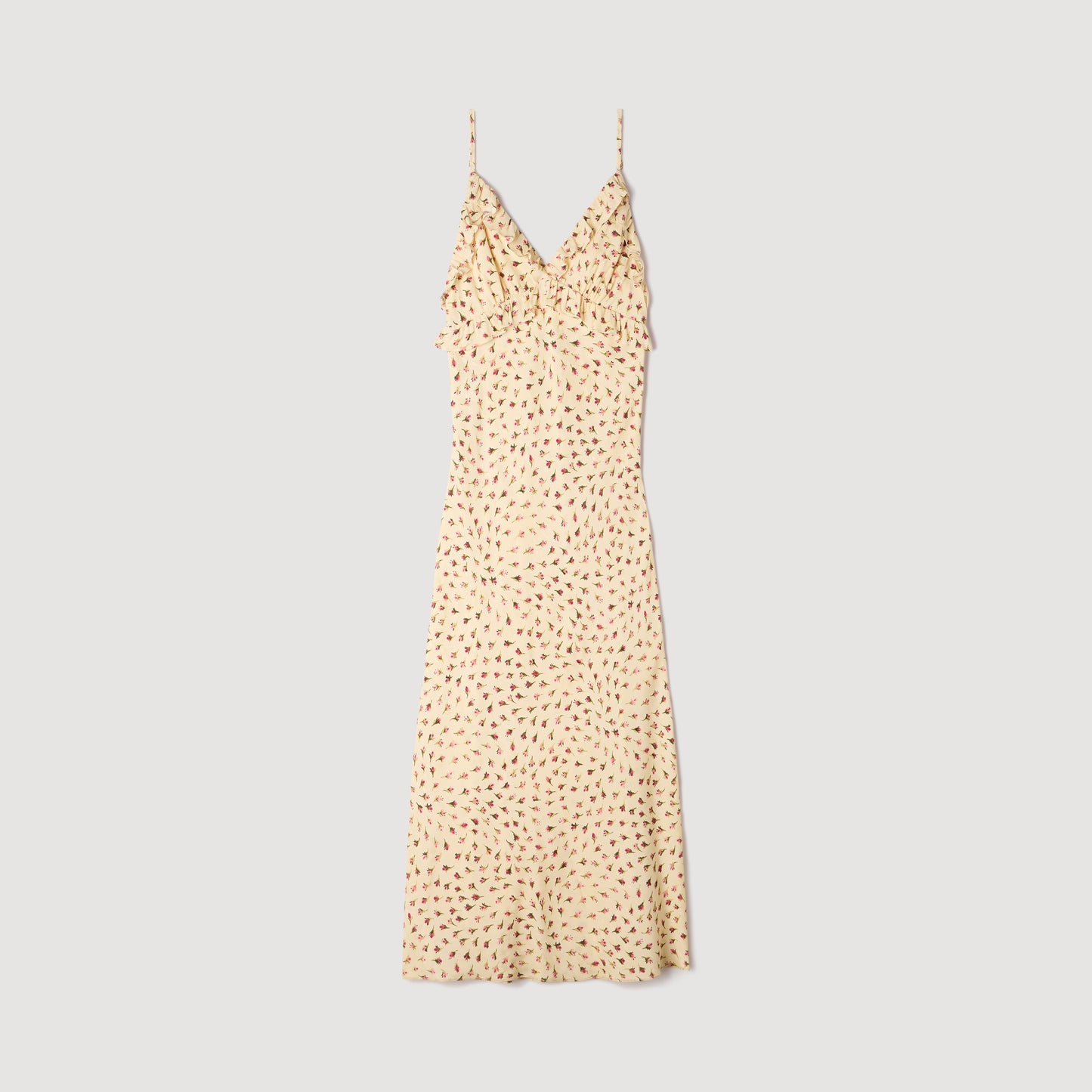 Soleane Flower Print Maxi Dress Butter / Pink