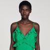 Calypsane Maxi Dress With Straps GREEN