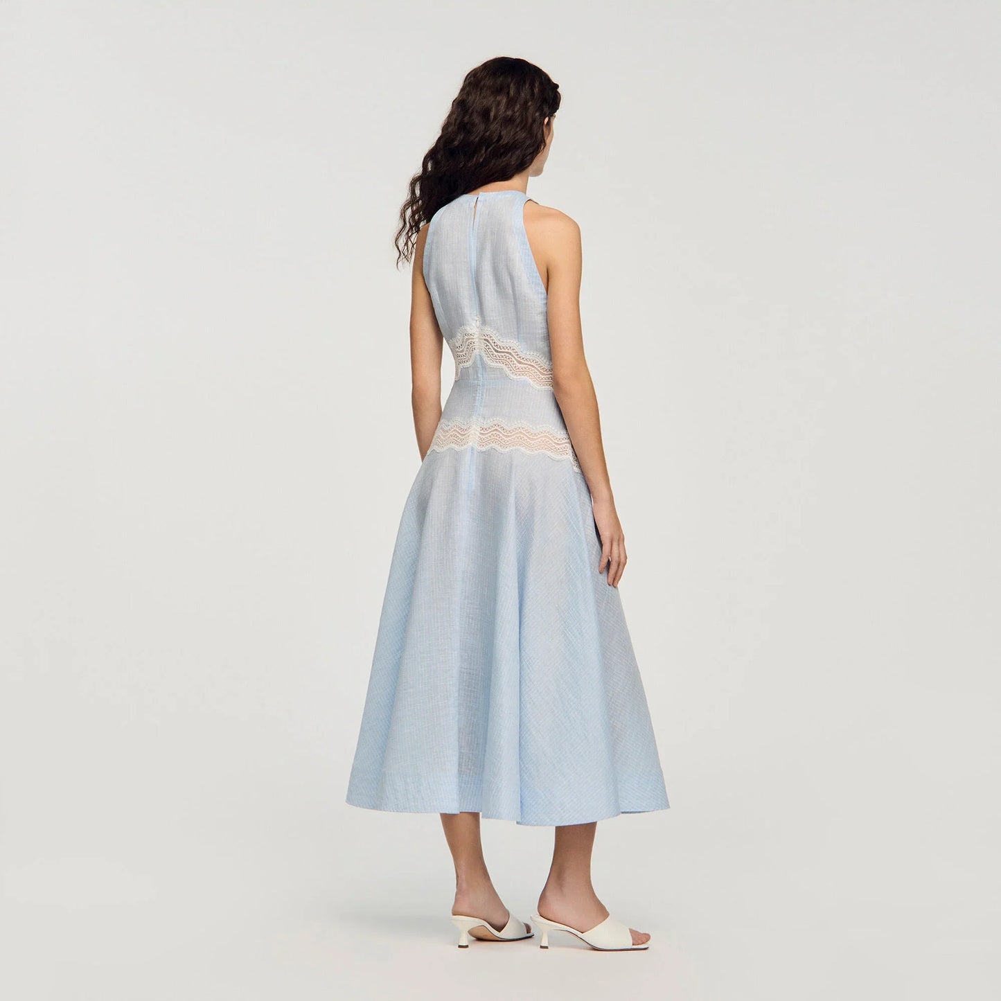 Nathalie Maxi Dress With Lace Details CIEL / BLANC