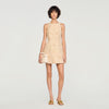 Amaria Guipure Short Dress Vanilla
