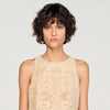 Amaria Guipure Short Dress Vanilla