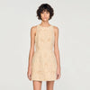Amaria Guipure Short Dress Vanilla