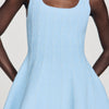 Lyssandra Beaded Knit Short Dress SKY BLUE