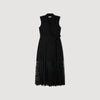 Nancy Lace Collar Maxi Dress Black