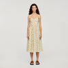 Lucette Floral Maxi Dress With Straps Olive / Ecru