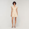 Lyrella Short Guipure Dress Ecru