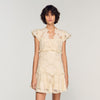 Lyrella Short Guipure Dress Ecru