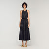 Mexique Rhinestone Maxi Dress Black