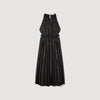 Mexique Rhinestone Maxi Dress BLACK