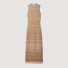 Raffaela Fancy Knit Maxi Dress Brown