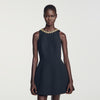 Santaluna Short dress with jewel detail Black