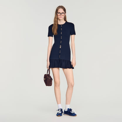 Keira  Structured Dress Midnight Blue