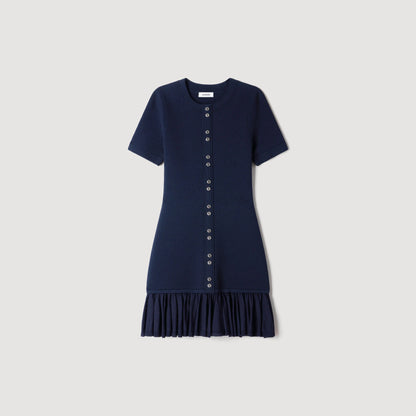 Keira  Structured Dress Midnight Blue