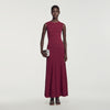 Samantha Pointelle knit maxi dress Bordeaux