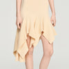 Biancona Asymmetric knit dress Vanilla