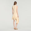 Biancona Asymmetric knit dress Vanilla