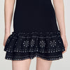 Dalya Short knit dress with studs Black