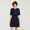 Georgina Short 2-in-1 dress Black