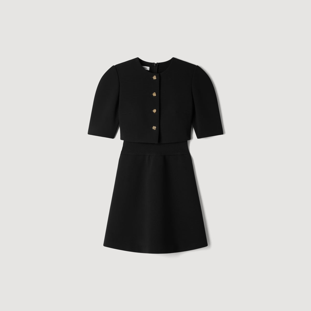 Georgina Short 2-in-1 dress Black
