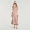 Pietrarosa Sparkling knit maxi dress Nude