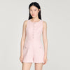 Demilys Sequin Check Tweed Shorts Pink