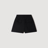 Lavandie High-waisted wool shorts Black