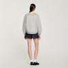 Cropped Sweatshirt Grey