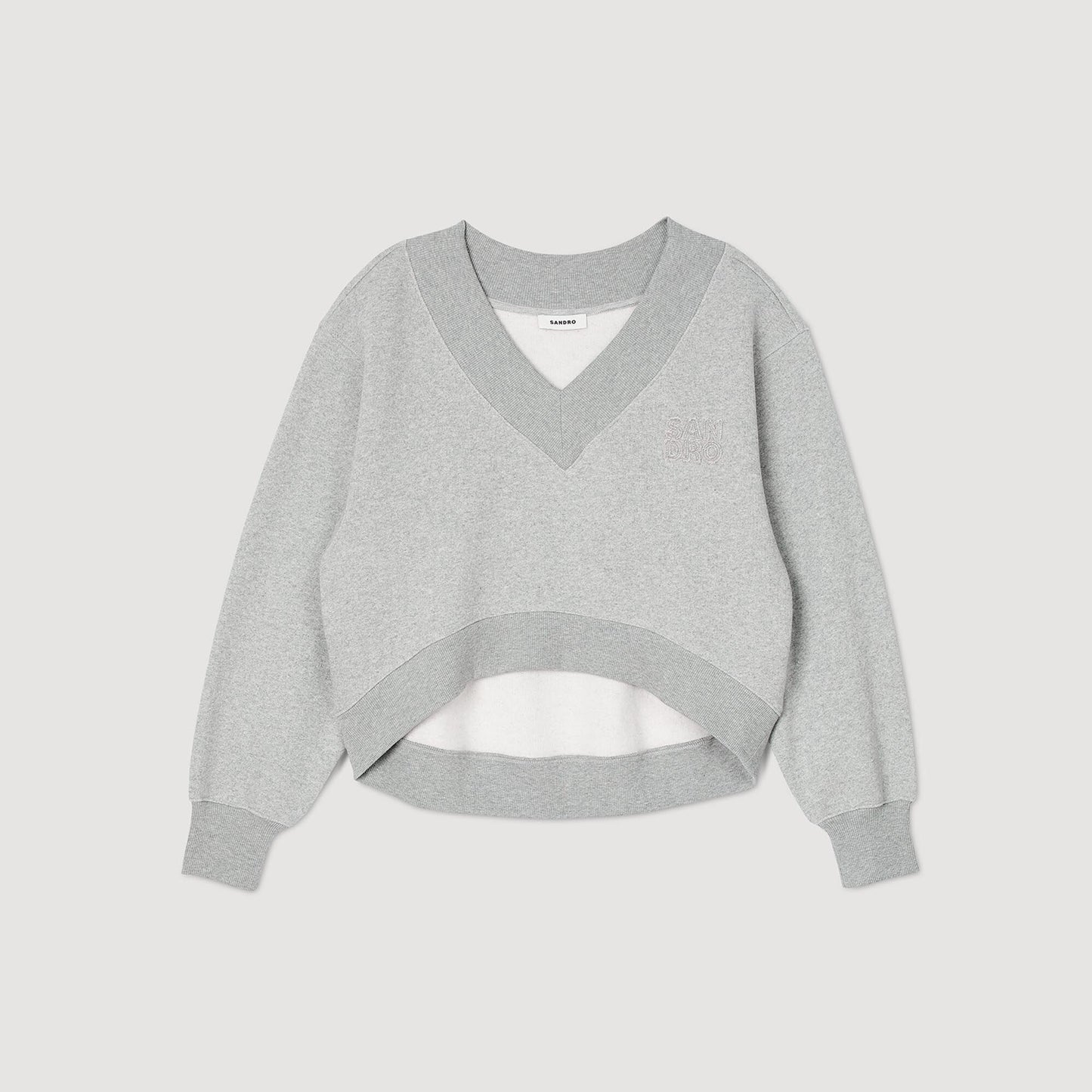 Cropped Sweatshirt Grey