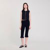 Eilat Pleated Crop Top Black