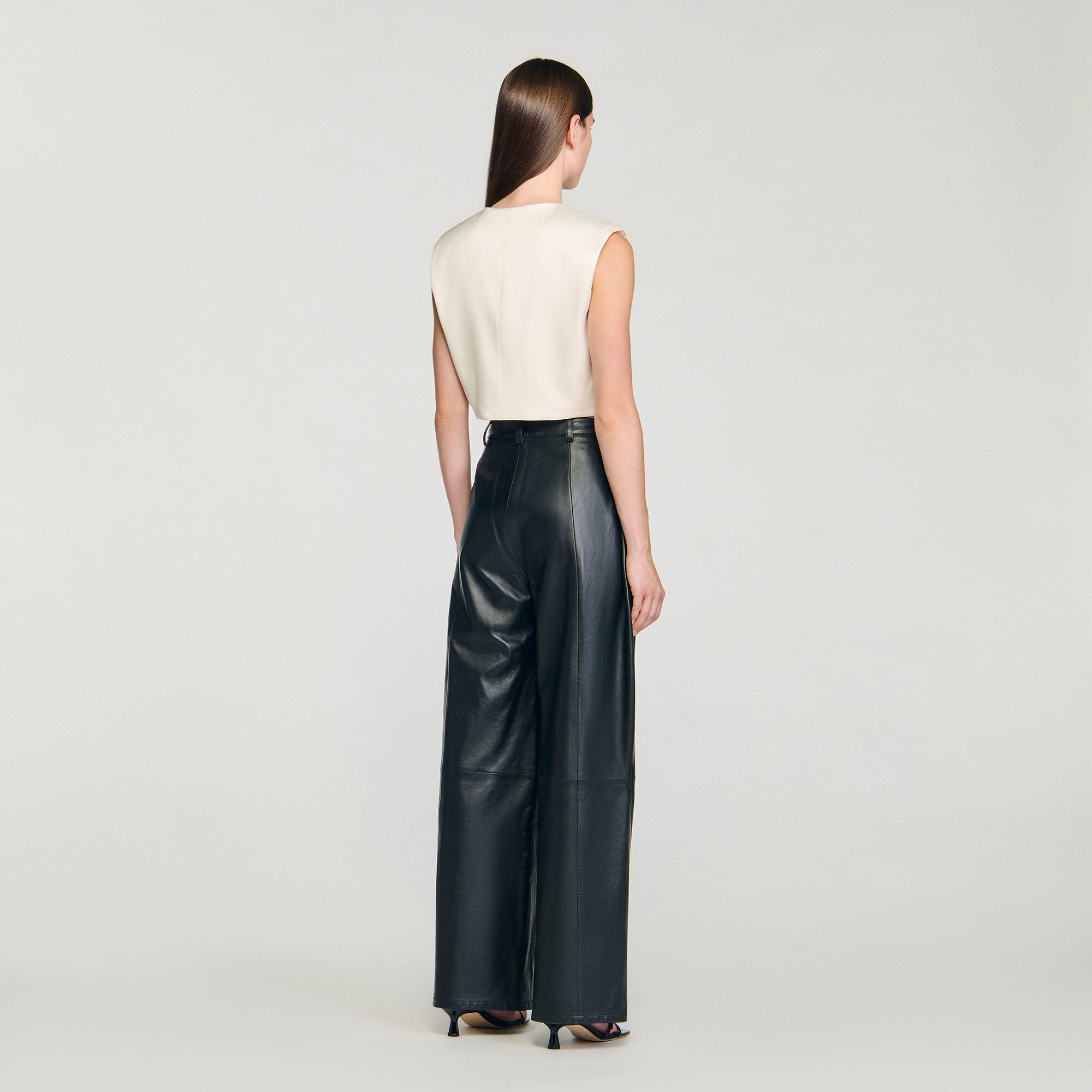 Auteuil Satin Crop Top Ecru